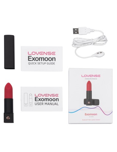 Exomoon Mini Vibromasseur Rouge à Lèvres Lovense | Roselyse