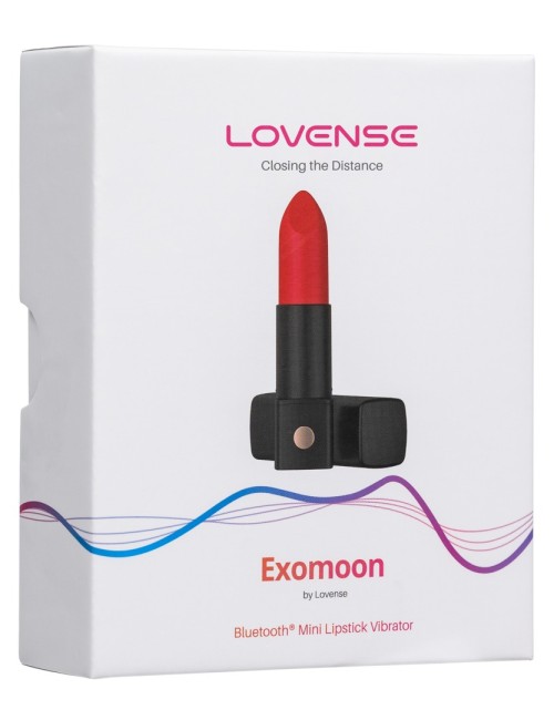 Exomoon Mini Vibromasseur Rouge à Lèvres Connecté - Lovense