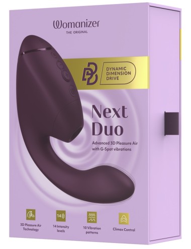 Womanizer Next Duo rose – Stimulateur clitorien & G-spot haut de gamme