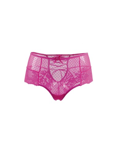 Tanga sexy rose à laçage