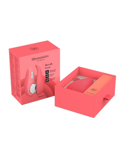 Stimulateur Clitoridien Womanizer Liberty 2 - Rose