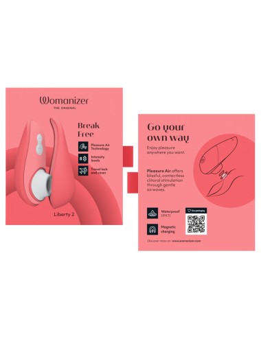 Stimulateur Clitoridien Womanizer Liberty 2 - Rose