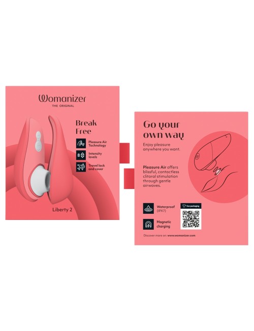 Stimulateur Clitoridien Womanizer Liberty 2 - Rose