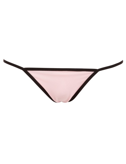 Nuisette doublée rose avec dentelle florale et string Cottelli LINGERIE