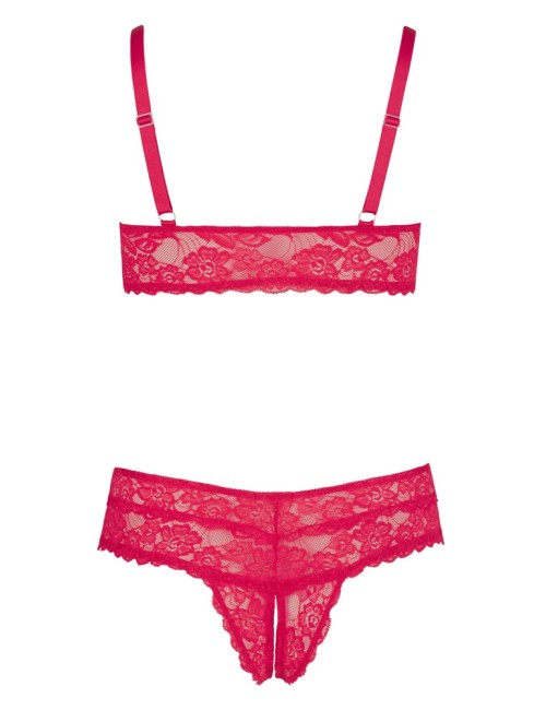 Soutien-Gorge et Culotte Dentelle Rouge Cottelli Curves | Lingerie Grande Taille