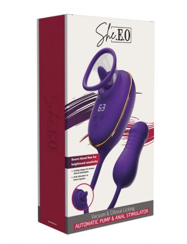 Stimulateur clitoridien et anal - She.E.O - Roselyselingerie.com