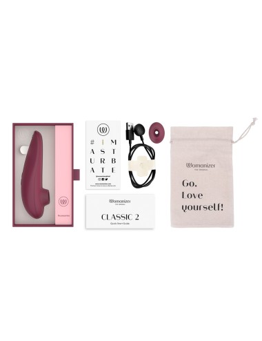 Womanizer Classic 2 — Stimulateur Clitoridien à Air Pulsé (Rouge Bordeaux)