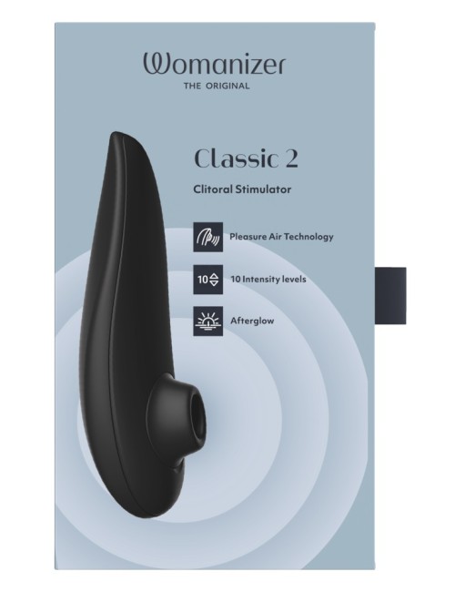 Womanizer Classic 2 — Stimulateur Clitoridien à Air Pulsé (Noir Intense)