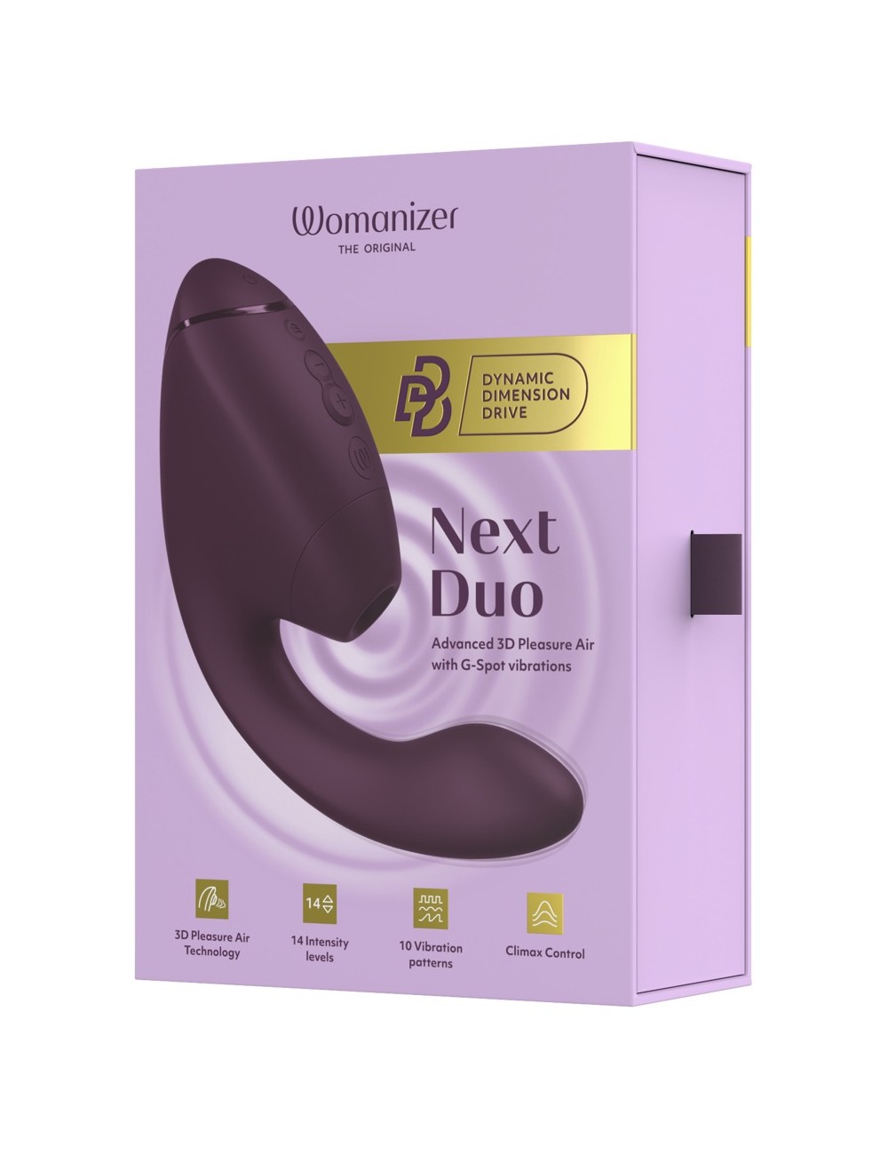 Womanizer Next Duo violet – Stimulateur clitorien & G-spot haut de gamme