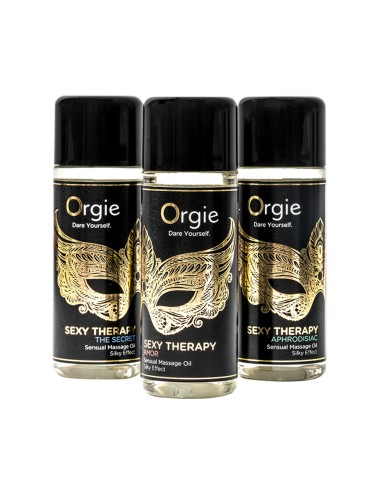 Coffret 3 huiles de massage sensuel Sexy Therapy Collection