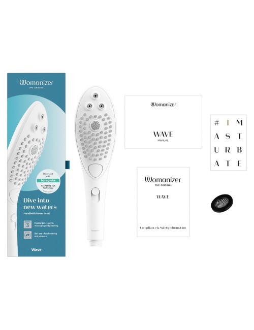 Womanizer Wave Blanc - Stimulateur Intime d'Eau | Roselyse