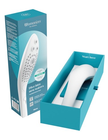 Womanizer Wave Blanc - Stimulateur Intime d'Eau | Roselyse Lingerie