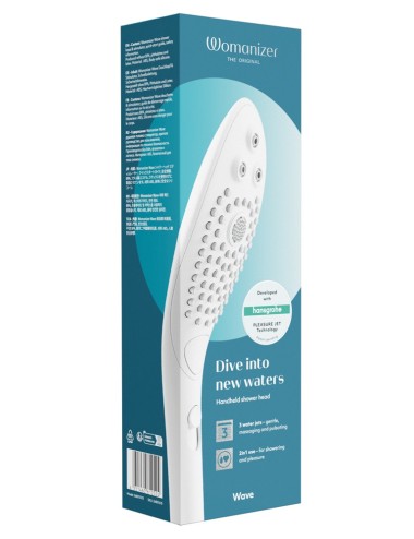 Womanizer Wave Blanc - Stimulateur Intime d'Eau | Roselyse