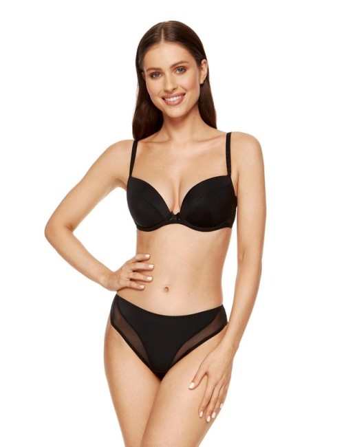 Soutien-gorge push-up plongeant Zara noir