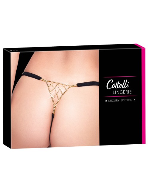 String Femme Bijou Strass au Dos - Lingerie Sexy