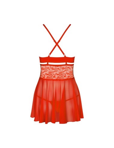 838-BAB-3 Babydoll - Rouge