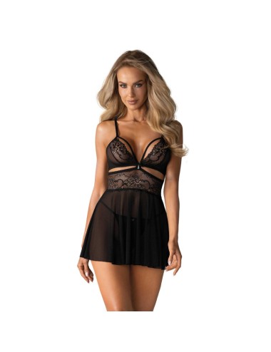 838-BAB-1 Babydoll - Noir