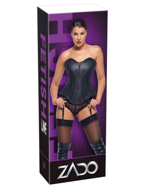 Corset en cuir sans bretelles Zado