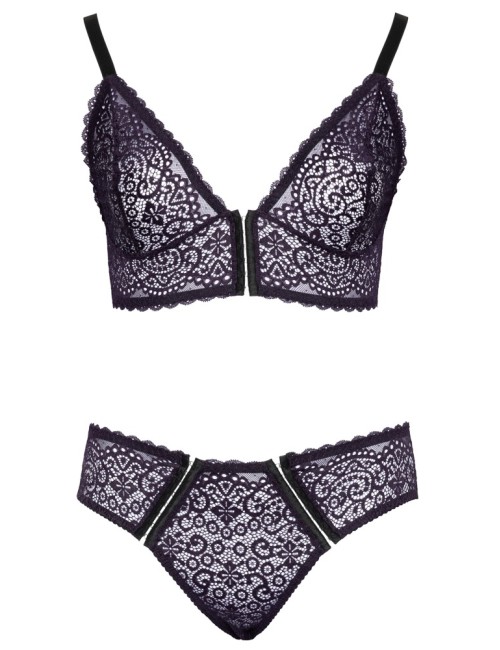 Ensemble Soutien-Gorge Violet Grande Taille