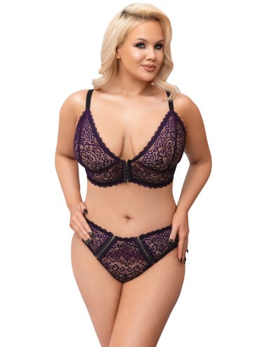 Ensemble Soutien-Gorge Violet Grande Taille 4XL | Roselyse Lingerie