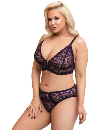 Ensemble Soutien-Gorge Violet Grande Taille 4XL | Roselyse Lingerie