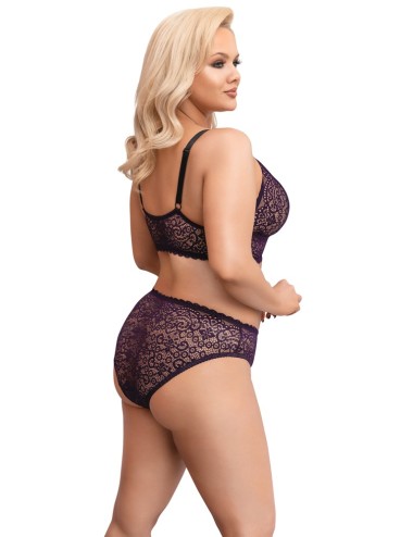 Ensemble Soutien-Gorge Violet Grande Taille 4XL | Roselyse Lingerie
