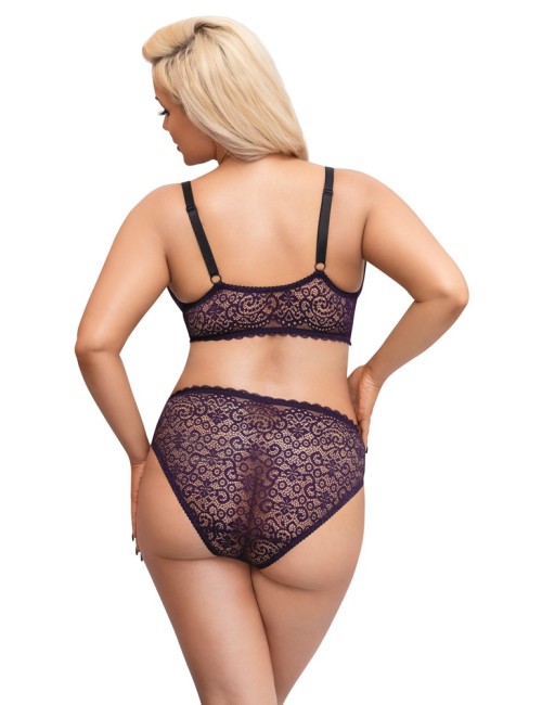 Ensemble Soutien-Gorge Violet Grande Taille