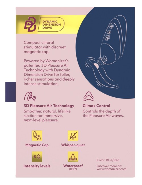 Womanizer Next Liberty Bleu | Stimulateur Clitoridien Air Pulsé