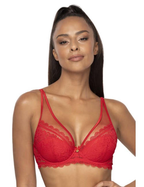Soutient gorge push-up rouge Estelle