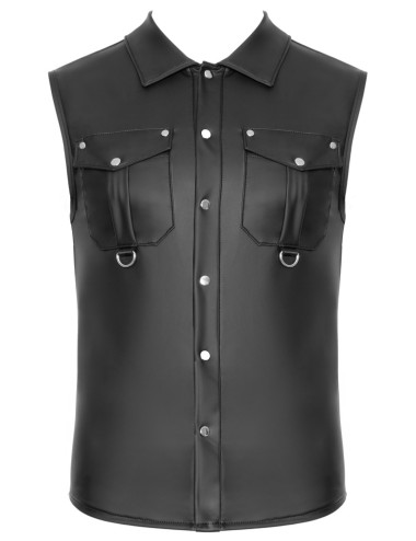 Débardeur Homme Noir Mat NEK à Pressions – Wetlook