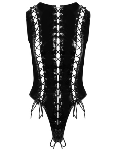 Body Vinyle Noir Brillant Black Level – Lingerie Sexy