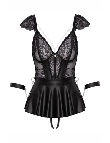 Ensemble 3 pièces lingerie Fetish - Cotelli Bondage