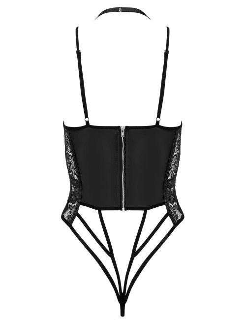 Body Noir Wetlook & Dentelle – Kotek