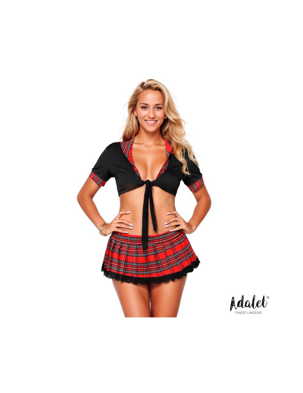 Déguisement écolière sexy rouge Carly – Adalet Lingerie