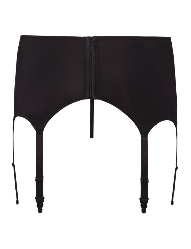 Porte-jarretelles homme Svenjoyment noir microfibre et dentelle