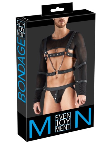 Ensemble BDSM Homme Svenjoyment Bondage Noir