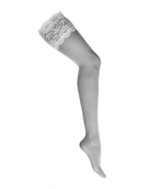 Bas KOTEK blancs avec dentelle – 20 DEN