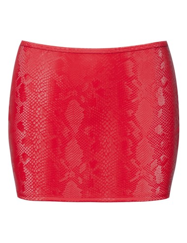 Jupe Sexy Rouge Effet Peau de Serpent Cottelli PARTY