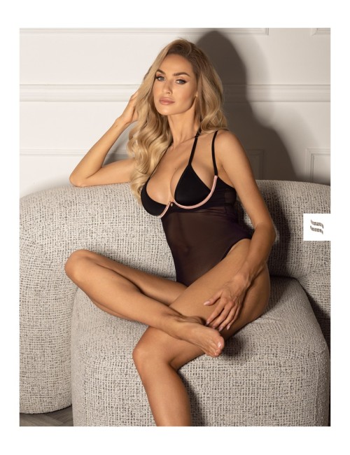 Selinne Body Noir Sexy en Résille - Obsessive