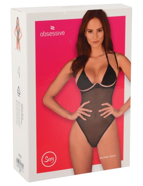 Selinne Body Noir Sexy en Résille - Obsessive