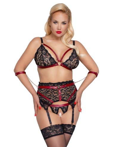 Ensemble porte-jarretelles Suspender Set Cottelli BONDAGE