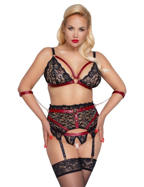 Ensemble porte-jarretelles Suspender Set Cottelli BONDAGE