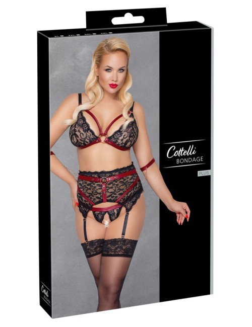Ensemble porte-jarretelles Suspender Set Cottelli BONDAGE