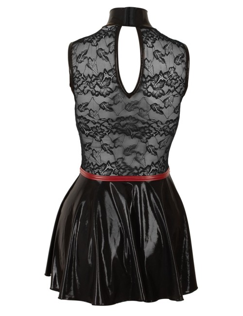 Robe Courte Wetlook & Dentelle Noire Cottelli PARTY