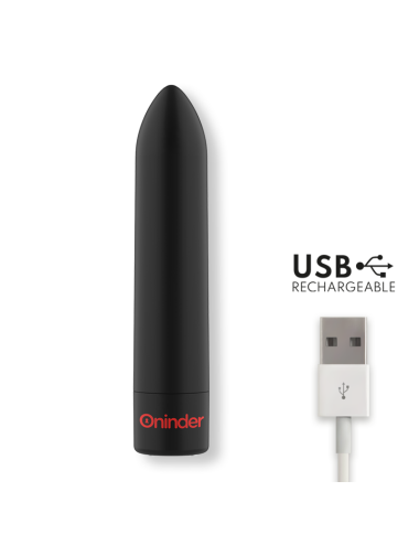 ONINDER BERLIN Vibromasseur bullet noir 8,5 cm avec 9 modes et application gratuite