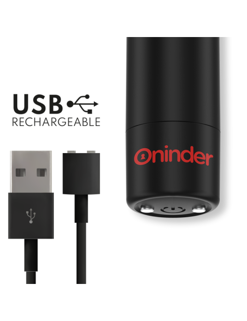 ONINDER BERLIN Vibromasseur bullet noir 8,5 cm avec 9 modes et application gratuite