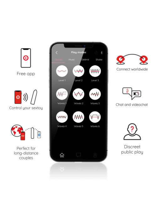 ONINDER BERLIN Vibromasseur bullet noir 8,5 cm avec 9 modes et application gratuite
