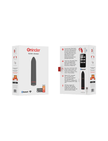 ONINDER BERLIN – Vibromasseur bullet noir 9 modes avec application