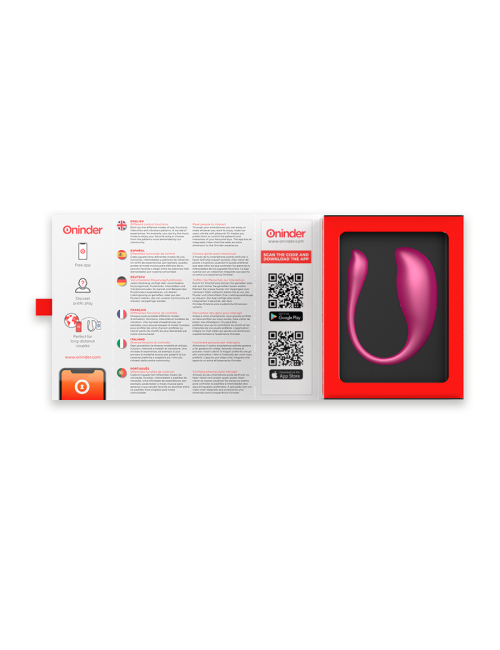 ONINDER NAIROBI Œuf vibrant rose avec 9 modes et application gratuite
