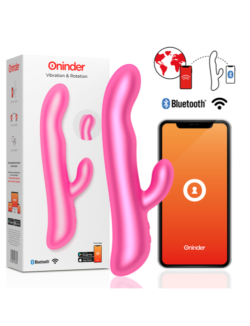 ONINDER OSLO – VIBRATION & ROTATION ROSE AVEC APPLICATION GRATUITE